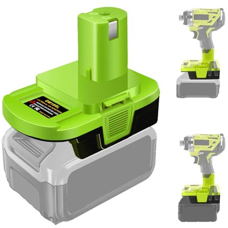 Fybemax Battery Adapter DM18RL Use for Ryobi 18V Tools,Convert Dewalt 20V & for Milwaukee M18 18V Llithium Battery to for Ryobi 18V P107 P108 Battery Tools, with 5V 2.1A MAX USB
