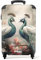 NoBoringSuitcases.com Handgepäck Koffer, Reisekoffer, Reisetasche mit Rollen, TSA Schloss, Hartschalenkoffer, Koffer Handgepäck, Trolley 55x40x20, Suitcase, Handgepäck 55x40x20 cm (Pfauen - Rosa)