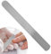 Metal Nail File, Diamond Toe Nail File, Dual Sided Coarse Fine Grit, Stainless Steel Autoclavable Manicure Tool for Podiatry & Personal Use, Effective Callus Removal, Salon Quality Care (17.5x1.9cm)