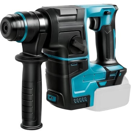 Martello perforatore per Makita 18 V, senza spazzole con frizione di sicurezza per calcestruzzo/muratura, 2,2 Joule, 1400 giri/min, 4200 bpm, 2 modalità di applicazione con impugnatura