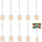 10 Stück Fotohalter mit Klammern, Memo Clip Halter mit Krokodilklemme Tischkartenhalter Postkartenhalter Holz Fotoständer für Büro Hochzeits Party Hausdekoration