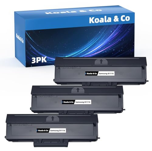 Koala & Co 3er-Pack MLT-D111S Toner kompatibel mit Samsung MLT-D111S für Samsung D111S Xpress M2070W M2070 M2070FW M2026W M2026 M2020 M2020w Drucker (Schwarz Toner)