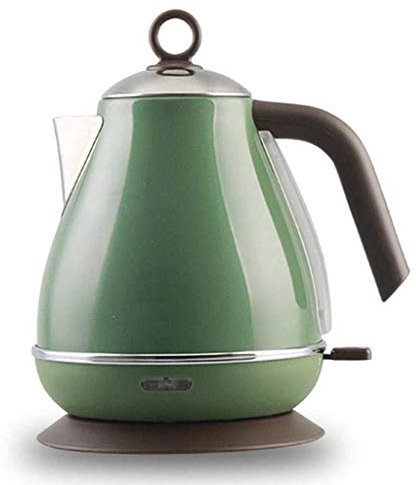 Hervidor de té eléctrico de acero inoxidable, electrodoméstico, hervidor eléctrico de agua de acero inoxidable (color: verde) Safehappy
