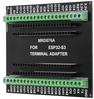 Frsoinor ESP32-S3-Erweiterungskarte GPIO 1 in 2 Breakout-Board Doppelschicht-Erweiterungskarte mit N8R2/N16R8-Entwicklungskarte B