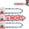 FuGuiB 16 Pollici Catena Motosega,3/8LP 1,3 mm 56 maglie 40 cm Catene Per Motosega In Confezione Da 3,Catena Di Ricambio Per Minisega, Compatibile con Husqvarna 120 Mark II, 135, 135e, 141