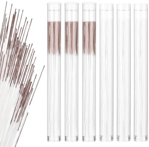 360 Stück Ohrloch Reiniger Piercing Reinigung Ohrringe Loch Reiniger Einweg Ohrlöcher Reiniger Linie Stäbchen Faden Ohr Ohrstecker Piercing Reinigung Werkzeug für Frauen Männer (Weiß, Braun)