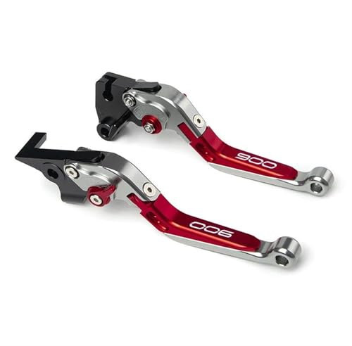JBPIHZT Kupplungs Für Kawasaki Z900 Z 900 2017-2022 2023 2024 Motorrad Verstellbarer Zusammenklappbarer Einziehbarer Bremshebel-Kupplungshebel Bremshebel(Red Titanium)