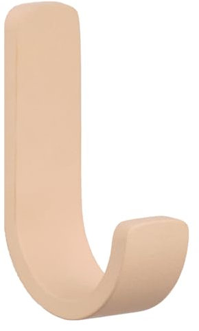 Meubletmoi Hakenleiste / Wandgarderobe aus Holz, geklebt, Rosa, sandgestrahlt, Höhe 15 cm