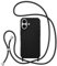 ZTOFERA Crossbody Lanyard Case for iPhone 16 Plus, Liquid Silicone Protective Phone Case with Strap Adjustable Neck Cord Necklace Soft Cover iPhone 16 Plus, Black