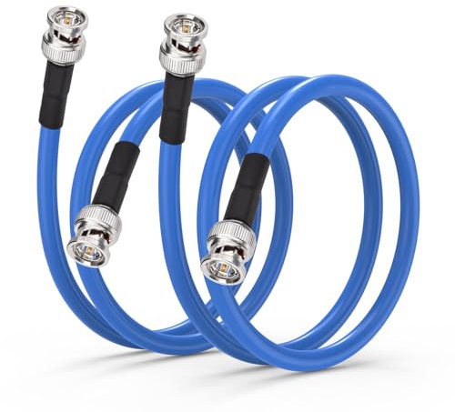 Superbat SDI Kabel 3G/6G/12G BNC RG6 Kabel 60cm SDI Video Kabel 75ohm BNC Stecker auf Stecker Koaxialkabel 2Stk für Kamera CCTV Monitor SDI Konverter Unterstützt HD-SDI/3G-SDI/6G-SDI/12G-SDI