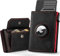Airtag Portefeuille pour homme avec compartiment à monnaie I MagSnap Étui pour cartes pour homme I Smart Airtag Wallet pour 10+ cartes I Portefeuille pour homme avec protection RFID (Noir Rouge)