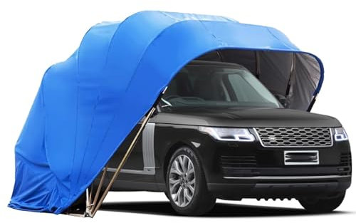 Abri d'auto pliable d'extérieur en métal, semi-automatique – Garage portable – Garages pliants hydrauliques – Garages d'auto pliables hydrauliques – Garages mobiles résistants au froid et à la pluie