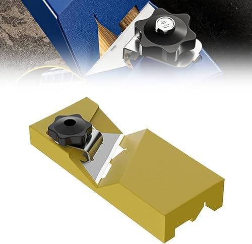 Hand Plane Gypsum Board Cutting Tool,Plasterboard Fast Cutter,Portable Precise Hand Plane for Plasterboard with 10 Blades,45°/90° Chamfering Planing Deburring Tool Cutting for Plasterboard (Yellow)