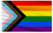 AhfuLife Bandera Progreso Flag 90 x 150 cm, 1 Pieza Bandera del Orgullo, Arco iris, Progreso, LGBTQ+ Doble Cara con Ojales de Latón para Decoracion de Fiesta, Barra, Día del orgullo Desfile