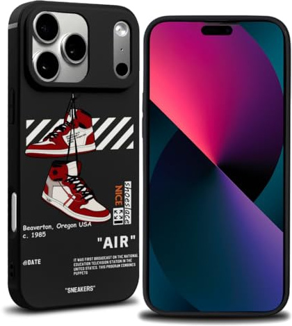 Cool Phone Case for iPhone 7 Pro Case for Boys Men Aesthetic Basketball Drop-resistant Lens Protection Sport Sneaker Street Design Shockproof Designer Cases Compatible with iPhone 7 Pro Case Black