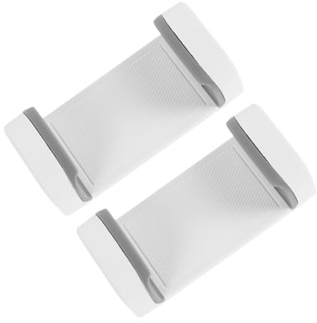 IWOWHERO 2pcs Smartphone Tripod Mount Adapter Cell Phone Clip Attachment for Horizontal and Vertical Use Secure Grip Mobile Phone Clamp for Live Streaming Selfie Photography Accessories