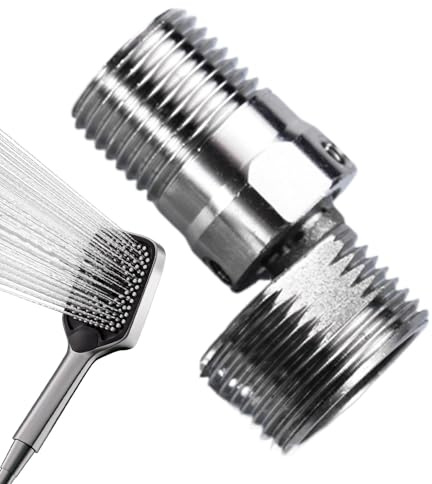 Faucet Corner Tap Adapter – Adjustable Stainless Steel Curved Base | Robust Shower Head Accessory for Kitchen & Bathroom, Easy to Clean and Install