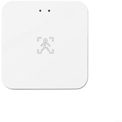 Moliuoly Wave Anwesenheitssensor 10 m Erkennung mit 360° Personen- und Bewegungserfassung, Lichtmessung 0–3000 Lux für Smarthome und kompatibel mit Studvin App, Weiß(WiFi Version)