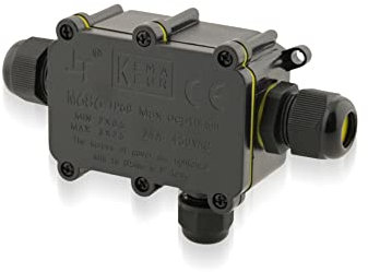 Intratec® Abzweigdose Wasserdicht [IP68] Verschiedene Größen: 2-14 Öffnungen | Verteilerdose Wasserdicht | Verteilerdose Aufputz Schwarz | Verteilerdose Außen Wasserdicht | Abzweigkasten