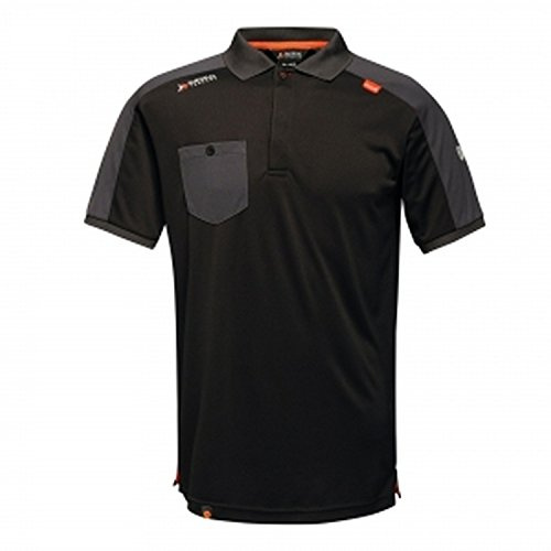Regatta TRS1673L800 Offensive Wicking Polo, Size 3X-Large, Black