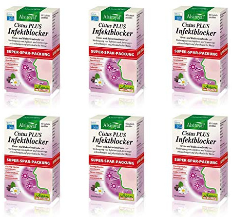 6x Alsiroyal Cistus PLUS Infektblocker Doppelpack 6x60 Tabletten