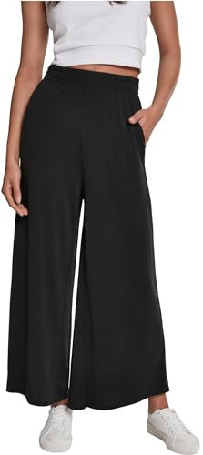 Urban Classics Pantalon Femme Ample Femme Pantalon en Toile Noir XL