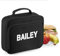 Nametape Express - Insulated Lunch Cooler Bag Printed with Name - Great for School or Work (Black)
