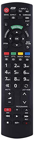 Diyeeni Ideale Fernbedienung für Panasonic Fernseher, Fernbedienung für Panasonic N2QAYB000572/N2QAYB000487/EUR7628030/EUR7628010/N2QAYB000352/N2QAYB000753/N2QAYB000486