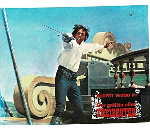 Der größte aller Freibeuter - Robert Woods - 3 Aushangfotos - 24x30cm (212)
