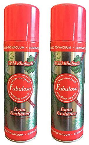 Fabulosa Foam Freshener Wild Rhubarb Carpet Cleaner 300 ml Two Bottles