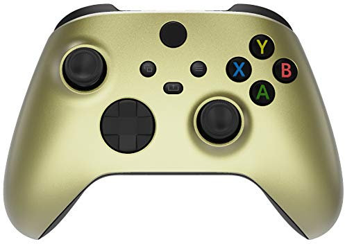 eXtremeRate Carcasa para Xbox Series X S Mando Accesorios Protector Placa Frontal Funda Delantera Reemplazo Kit Cubierta Cover Shell para Xbox Series S X Control-No Incluye Mando(Champán Dorado)