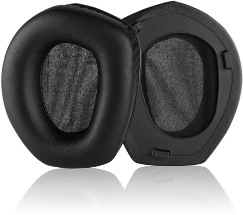Yizhet Ersatz Ohrpolster Kompatibel mit Sennheiser RS165/RS175/RS185/RS195 Kopfhörer mit Memoryschaum (Schwarz)