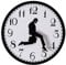Baoblaze 10 Zoll ODER 12 Zoll Moderner Anzug Männer Ministry of Silly Walk Wanduhr Wandstick Uhr Schlafzimmer Hotel Bar Badezimmer Dekor Ornament - 25cm