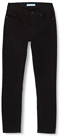 7 For All Mankind Damen The Ankle Skinny Bair Eco Jeans, Schwarz, 31W / 31L EU