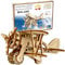 WOODEN.CITY 3D Puzzle, Doppeldecker Holz Flugzeug Spielzeug, Modellbau Bastelset für Erwachsene, Vintage Holzpuzzle, DIY Modellbausatz, Partner Geschenke, Büro Deko, Hobby, Lasercut