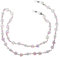GoOptical Pink Beaded Heart Women's Traditional Fasten Glasses Cord Necklace Spectacle Chain