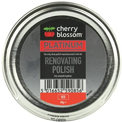 Cherry Blossom Footwear Renovating Polish Shoe, Red, 40g