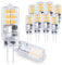 Aegislogic G4 led 1.2w 3000K warmweiß Nicht Dimmbar, 280LM stiftsockellampe DC 12V Ersatz led g4 10w 20w halogenlampe 10er Pack