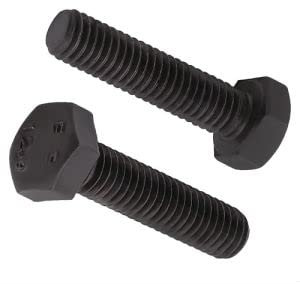 M12-1,75 x 40 mm (8 pezzi) Bullone a testa esagonale nero, Bullone esagonale in acciaio legato grado 12,9 filettatura completa, DIN933