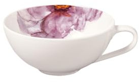 Villeroy & Boch – Rose Garden Teeobertasse, Porzellan Tasse Weiß, Füllmenge 230 Ml, Mikrowellensicher Und Spülmaschinenfest