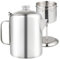 APOXCON Perkolator Kaffeekanne Edelstahl Kaffee Perkolator mit hitzebeständigem Glasknopf, kompakte Kaffeemaschine Topf für Lagerfeuer oder Herd, Kaffeezubereitung, Outdoor, Reisen, schnelles
