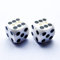 Bescon Professional Precision Dice Round Corner 5/8 (16mm) with Random Serial Number, Precision Cut Dice 16MM Solid White, 2pcs Set