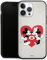 DeinDesign Cover in Silicone Premium Compatibile con Apple iPhone 14 PRO Max Custodia del Telefono Cellulare Nero Cover Topolino e Minnie Cuore Disney