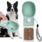 Colorday Hundefutterstation für Hundetraining, Clicker, Leckerli-Flasche, Leckerli-Tasche, für Training, Spazierengehen, Wandern und Reisen, zum Patent angemeldete BPA-freie Materialien, 200ml, Grün