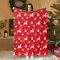 HSGLGNA Weihnachten kuscheldecke Weihnachten sofadecke Superweiche Weihnachtsflanell Decke Klassische 3D Druck Weihnachtsmotive erhältlich (150x200 cm, C)