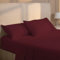 Dreamzie Lenzuola Matrimoniali 180x200 cm - Completo Lenzuola 4 Pezzi in Microfibre - Lenzuolo con Angoli - Lenzuola Sopra - 2 Federa 50x80 - Lenzuola Matrimoniali 180x200cm Bordeaux