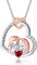 JERWLI Igel Geschenke S925 Sterling Silber Igel Herz Anhänger Halskette Hedgehogs Liebhaber Kette Hedgehog Schmuck für Frauen Damen