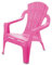 Kinder Lounge Gartenstuhl aus Kunststoff - pink - Robuster Garten Loungesessel für Kleinkinder - Monoblock Stuhl Kinderstuhl Spielstuhl Sitz Möbel stapelbar