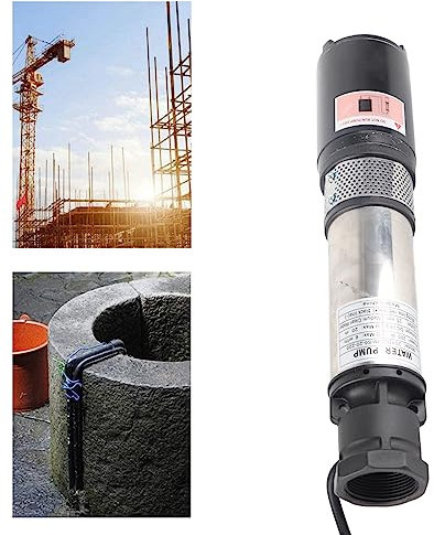 DC-Tiefbrunnenpumpe, Solar-Wasser-Booster, Großer Durchfluss, Hoher Hub, 24 V, 2SYDC24V/S6-20-220 für Haus, Bauernhof, Garten, Boot, Pool mit Kupfermotor, Edelstahlgehäuse, 220 W