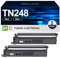TN248 Schwarz TN-248 TN-248BK TN248XL Toner 248 Kompatibel für Brother TN-248 Toner TN-248XL für Brother MFC-L3760CDW Toner MFC-L3740CDW DCP-L3560CDW HL-L3240CDW MFC-L8390CDW DCP-L3520CDW (2 Schwarz)